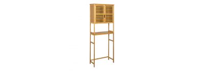 Mueble inodoro bambú beige