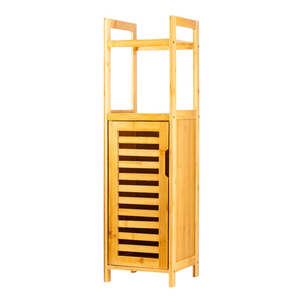 Mueble organizador bambú beige