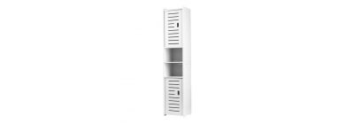 Mueble plástico 4 niveles blanco