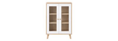Mueble organizador beige blanco