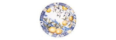 Plato carton estampado citrus chic 8und 9pulg