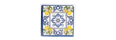 Servilleta papel estampado citrus chic 33x33cm 20und surtido