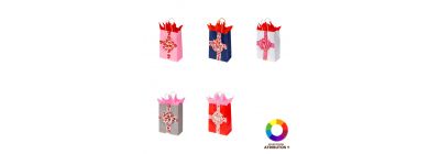 Bolsa decorada corazones pequeña