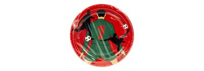 Plato cartón CR7 8und