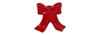 Figura lazo navideño rojo