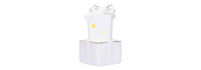 Figura caja regalo navideña