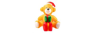 Inflable oso navideño 1m