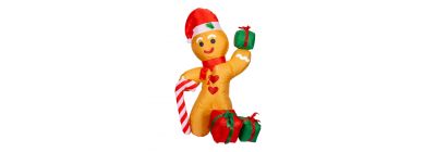 Inflable galleta con regalos 1m
