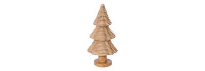 Figura árbol navideño marrón