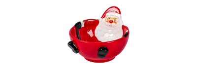 Bowl navideño relieve Santa
