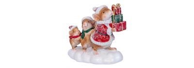 Figura ratones navideños