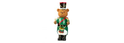 Figura navideña oso multicolor