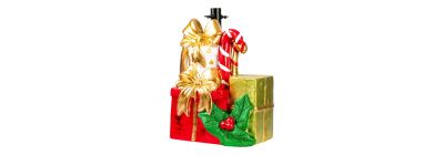 Figura navideña con soporte árbol