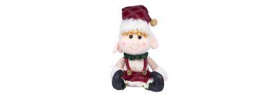 Peluche elfo niño navideño decorativo