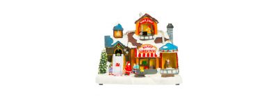 Villa fábrica regalos iluminada