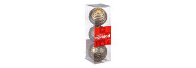 Esferas navideñas bronce 8cm