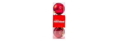 Esferas navideñas rojas 8cm