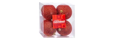 Esferas navideñas rojas