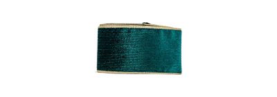 Cinta verde rayas relieve