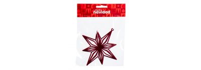 Estrella navideña velvet vino