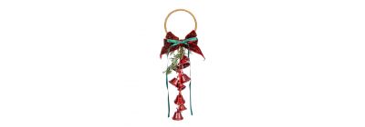 Campanas metálicas navideñas