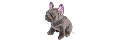 Peluche bulldog francés gris