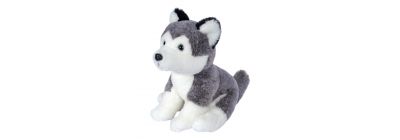 Peluche husky gris 22cm