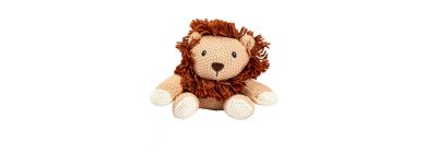 Peluche león beige y marrón