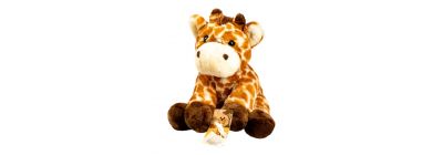 Peluche jirafa marrón y beige