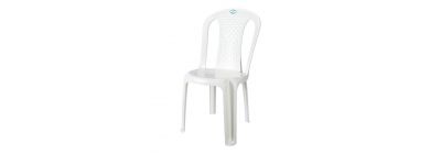 Silla plastica blanco