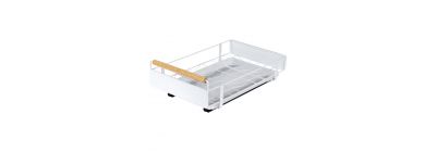 Organizador metálico blanco