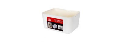Caja organizadora plástica blanca