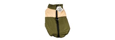 Chaleco impermeable verde beige