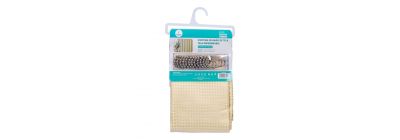 Cortina baño tela beige