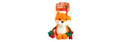 Peluche zorro navideño mascota