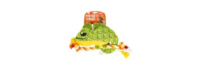 Peluche camaleón textura sonido