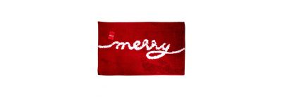 Alfombra Merry navideña decorativa