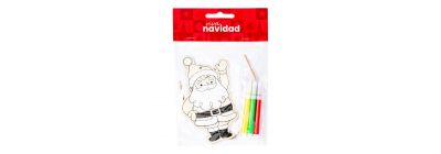 Figura colgante Santa navideña