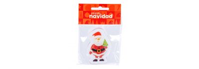 Calcomanía Santa con luz LED