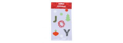 Calcomanías navideñas surtidas