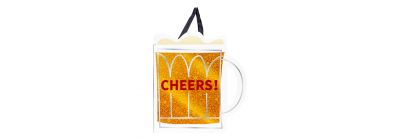 Bolsa papel Cheers multicolor