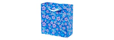 Bolsa de regalo flores y hojas