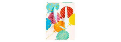 Bolsa de regalo globos multicolor