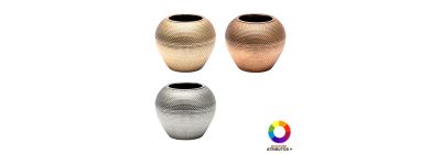 Maceta plástica colores metálicos