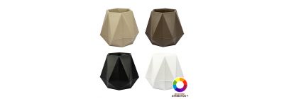 Maceta plástica mediana colores variados