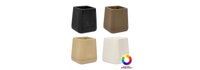 Maceta plástica diseño moderno