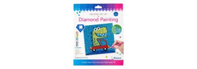 Pintura diamantes dinosaurio creativa