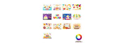 Tarjeta papel felicitaciones surtido