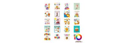 Tarjeta cumpleaños diseño surtido