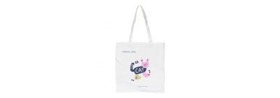 Bolsa tela estampado de gato